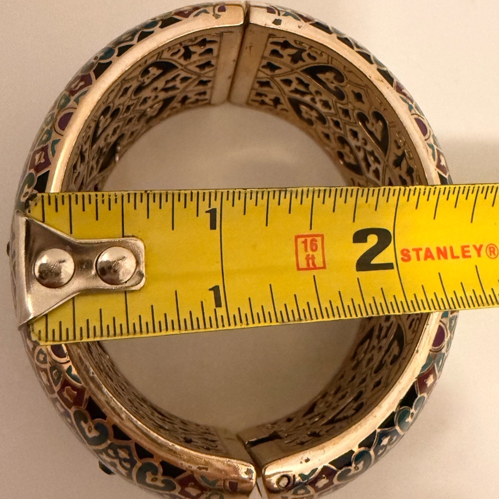 Brighton Statement Cuff Bangle Bracelet Cloisonn … - image 5